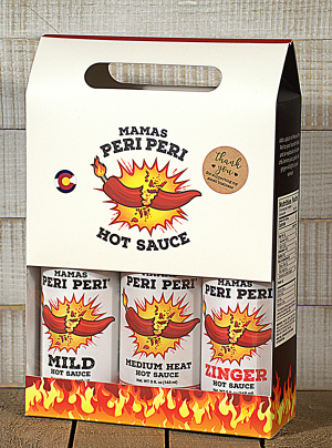 3 Bottles of Mamas Peri Peri Gift Pack